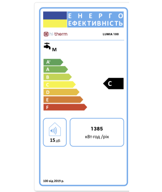 На фото Водонагрівач накопичувальний електричний Hi-therm LUMIA 100